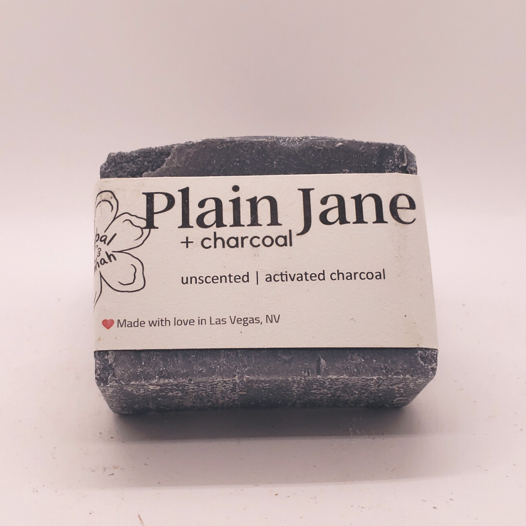 Plain Jane + Charcoal Natural Bar Soap