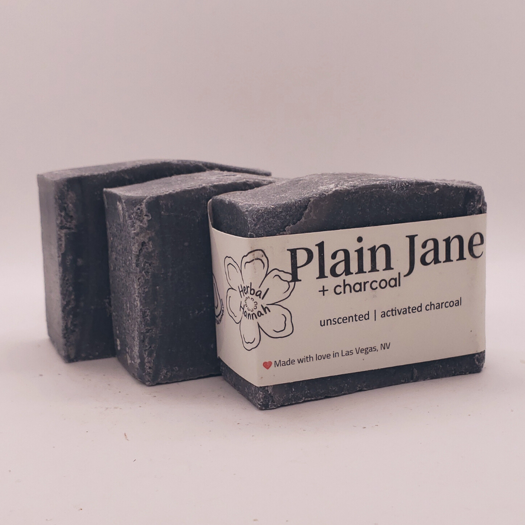 Plain Jane + Charcoal Natural Bar Soap
