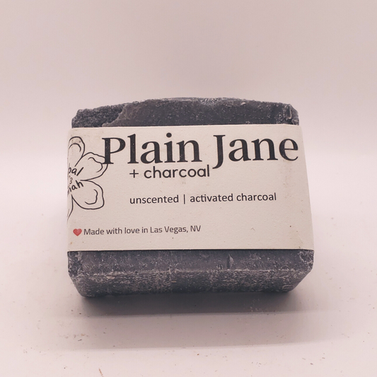 Plain Jane + Charcoal Natural Bar Soap